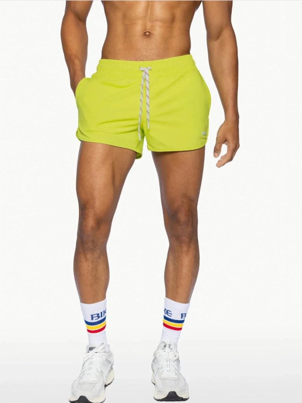 Bike Athletics Men's Track Short - Acid Lime - Large (34-36) NEW WITH TAGS